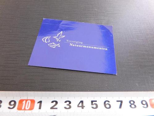 sticker vereniging Natuurmonumenten, Verzamelen, Stickers, Zo goed als nieuw, Bedrijf of Vereniging, Ophalen