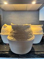 3 nieuw mooie ronde rieten manden., Huis en Inrichting, Woonaccessoires | Schalen en Manden, Mand, Rond, Nieuw, Ophalen of Verzenden