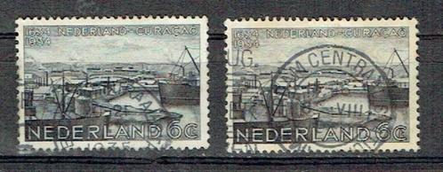 Nederland 1934 nr. 267 Curaçao Haven AMSTERDAM C.S. 2X, Postzegels en Munten, Postzegels | Nederland, Gestempeld, T/m 1940, Ophalen