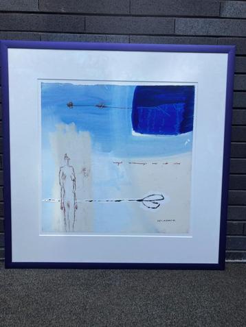 Aquarel op geschept papier IZI Freens & Manny Dassen beschikbaar voor biedingen