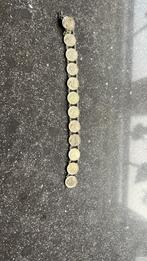 Zilveren Wilhelminadubbeltjes armband, Ophalen of Verzenden, Gebruikt, Zilver