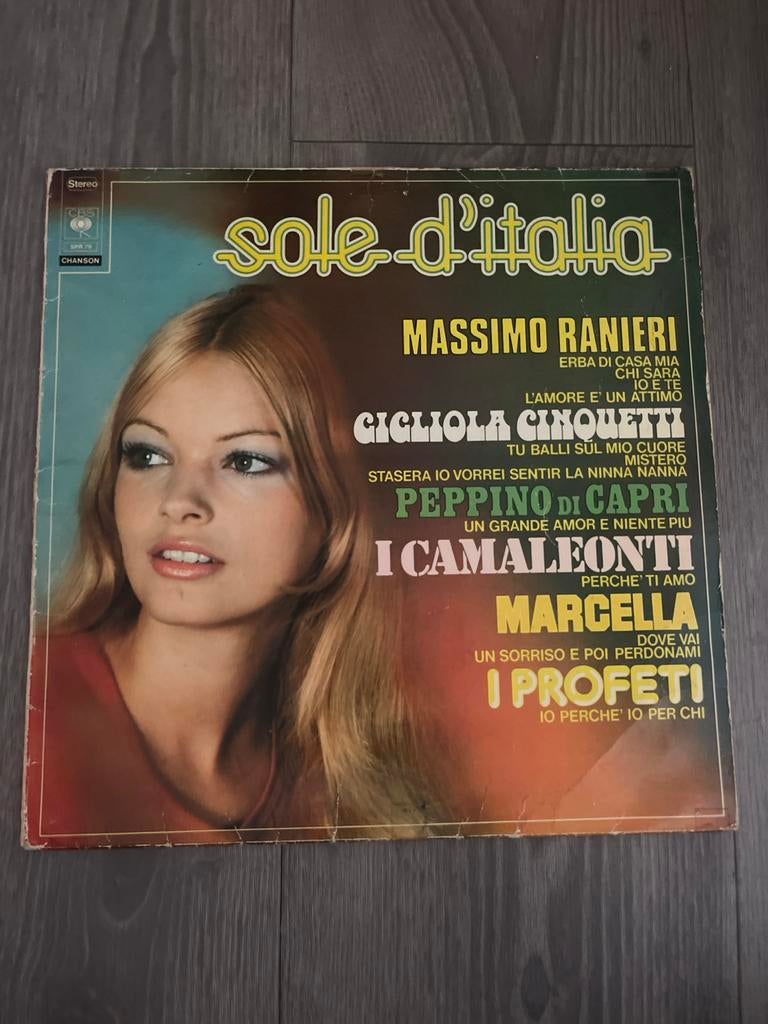Sole d'Italia - Massimo Ranieri LP, Ophalen of Verzenden, Voor 1960, Gebruikt, 12 inch