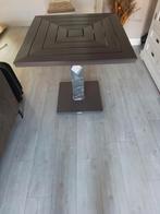 Nieuw! Terras tafel 80 x80x75  donker bruin, 50 tot 100 cm, Minder dan 50 cm, Rechthoekig, Zo goed als nieuw