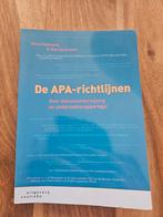 De APA-richtlijnen Petra Poelmans en Olav Severijnen, Ophalen of Verzenden, Zo goed als nieuw, HBO, Petra Poelmans & Olav Severijnen