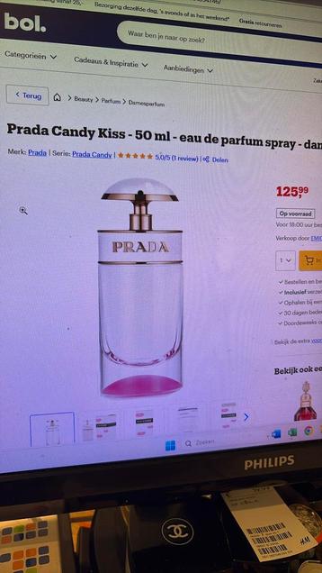PRADA Kiss Eau de Parfum 50 ml beschikbaar voor biedingen