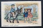 Zelfverzekerd rijdt hij op de ezel, J. Idrac, Verzamelen, Verzenden, 1920 tot 1940, Ongelopen, Overige soorten