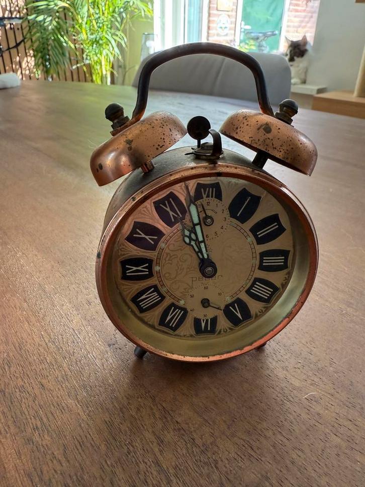 Vintage klok, merk Peter., Antiek en Kunst, Antiek | Klokken, Ophalen of Verzenden