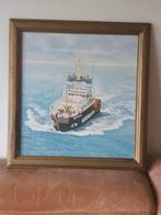 sleepboot Typhoon Wijsmuller op hout, Antiek en Kunst, Ophalen