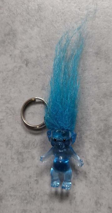 Blauwe TROL sleutelhanger. Retro / Vintage beschikbaar voor biedingen