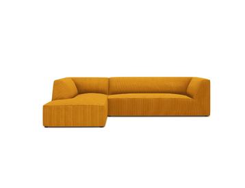 Windsor & Co Sao Hoekbank Links Rib Okergeel | Van €1399, nu beschikbaar voor biedingen