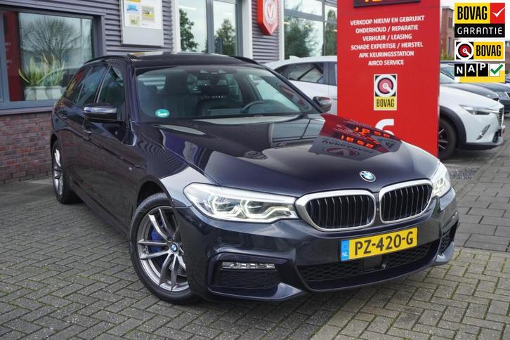 BMW 5-serie Touring 540i xDrive High Executive M Sport / HUD, Auto's, BMW, Te koop, 5-Serie, 360° camera, 4x4, ABS, Achteruitrijcamera