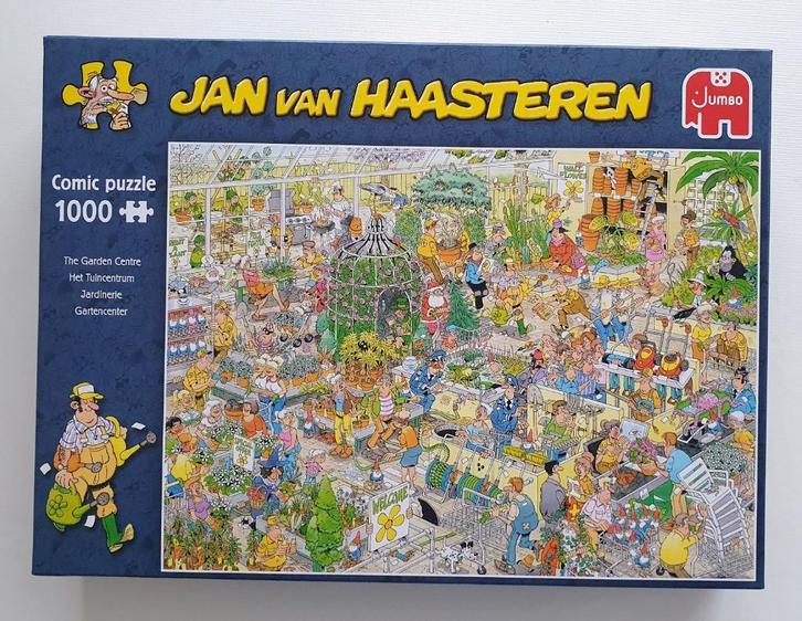 Van Haasteren puzzel Het Tuincentrum, Hobby en Vrije tijd, Denksport en Puzzels, Zo goed als nieuw, Legpuzzel, 500 t/m 1500 stukjes