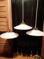 Franse Opaline glazen hanglampen, Ophalen of Verzenden, Zo goed als nieuw, Glas, Minder dan 50 cm