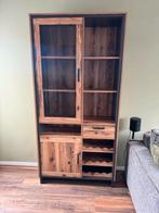 Wandkast met verlichting, Huis en Inrichting, Kasten | Wandmeubels, Ophalen, Minder dan 150 cm, 25 tot 50 cm, Met deur(en)