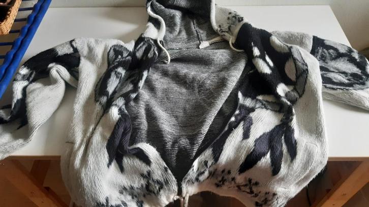 Zachte en warme alpaca wollen jas met hoodie, Kleding | Heren, Jassen | Winter, Zo goed als nieuw, Maat 52/54 (L), Overige kleuren