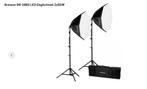 BRESSER BR-2860 LED DAGLICHTSET 2X50W FOTOSTUDIO, Ophalen, Zo goed als nieuw, Lamp of Flitsset