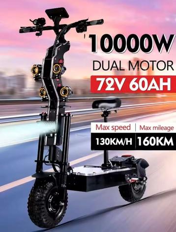 Elektrische Step 10000W, 130 km/u beschikbaar voor biedingen
