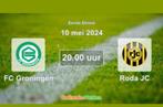 Gevraagd 2 kaartjes FC Groningen - Roda JC, Tickets en Kaartjes, Sport | Voetbal, Losse kaart, Twee personen