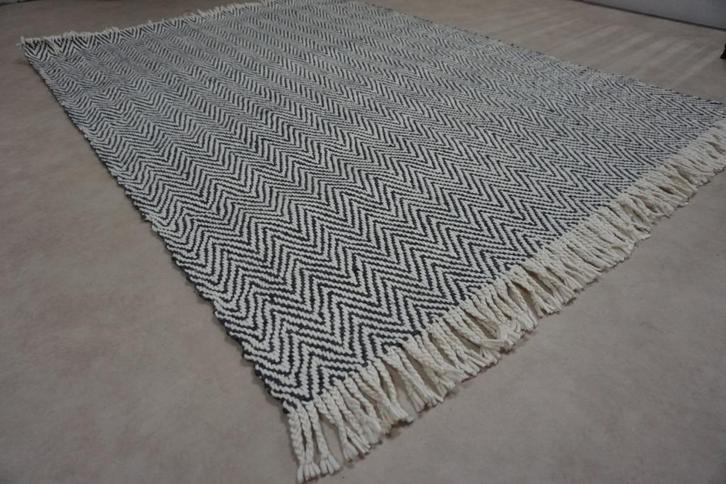 Vloerkleed Brinker Vijon ZigZag Grijs Wit 170x230, Huis en Inrichting, Stoffering | Tapijten en Kleden, Nieuw, 200 cm of meer