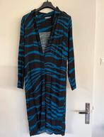 Lange zwarte/blauwe jurk Geisha, Blauw, Maat 42/44 (L), Ophalen of Verzenden, Zo goed als nieuw