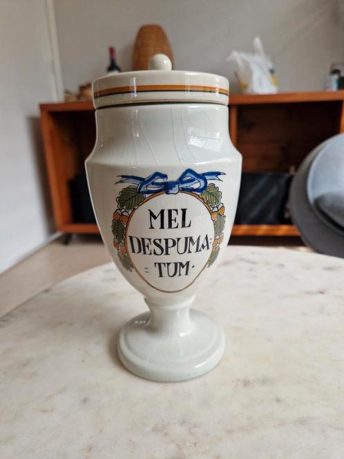 oude apotheekpot met deksel., Antiek en Kunst, Antiek | Keramiek en Aardewerk, Ophalen of Verzenden