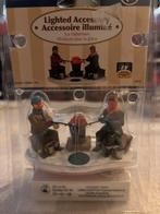 Lemax verlichtte figuurset ice fisherman, Diversen, Kerst, Ophalen of Verzenden, Zo goed als nieuw