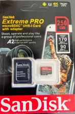 Geheugen kaart Extreme pro sandisk 256 gb Micro sdxc UGS4, Audio, Tv en Foto, Fotografie | Geheugenkaarten, Scandisk, Verzenden