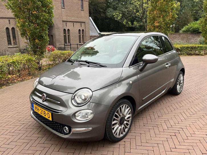 Fiat 500 Twinair Turbo 80pk oktober 2015 Grijs, Auto's, Fiat, Particulier, ABS, Airbags, Airconditioning, Bluetooth, Boordcomputer