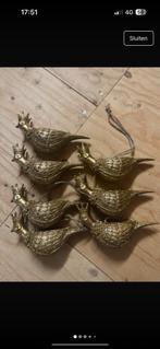 PTMD Kersthangers Fazanten - Gouden Decoratie, Huis en Inrichting, Lampen | Kroonluchters, Ophalen of Verzenden, Zo goed als nieuw