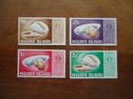 Mossels en schelpen Malediven 1968, mi. 290-91 +293-94, Ophalen of Verzenden, Postfris, Dier of Natuur