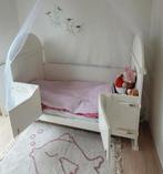 Wit Peuterbed, Kinderen en Baby's, Kinderkamer | Bedden, Ophalen, Gebruikt, 70 tot 85 cm, 140 tot 160 cm