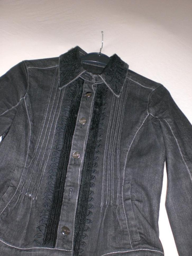 Max Mara Kort Jasje, Kleding | Dames, Jasjes, Kostuums en Pakken, Zo goed als nieuw, Jasje, Maat 36 (S), Grijs, Verzenden
