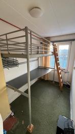 Hoogslaper + (Hang)bureau  + Trap + Verlichting, Ophalen, Hoogslaper, Eenpersoons, 200 cm