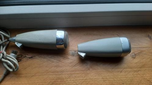 Set Sennheiser/Grundig MD21 microfoons, Muziek en Instrumenten, Microfoons, Zo goed als nieuw, Zangmicrofoon, Ophalen of Verzenden