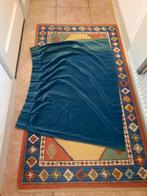 Blauwe Velours Gordijnen, Huis en Inrichting, Ophalen, Gebruikt, Klassiek, 200 cm of meer