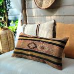 Vintage kelimkussen 40x75 roodbruin terra oker, Yazgibi, Overige kleuren, Verzenden, Nieuw
