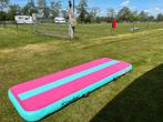Airtrack PRO 3m met pomp, Sport en Fitness, Turnen, Ophalen, Zo goed als nieuw, Roze, Materiaal