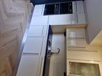 Hoogglans creme/witte keuken, Ophalen, Gebruikt, Hoekkeuken, Graniet of Steen