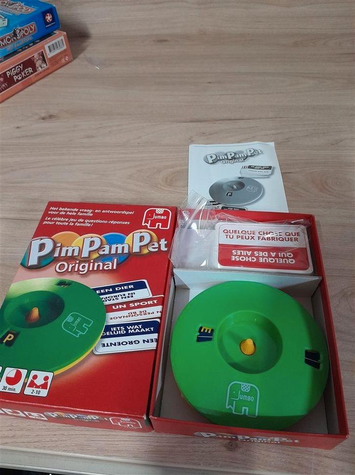 Pim pam pet Original - s3437, Hobby en Vrije tijd, Gezelschapsspellen | Bordspellen, Zo goed als nieuw, Ophalen of Verzenden