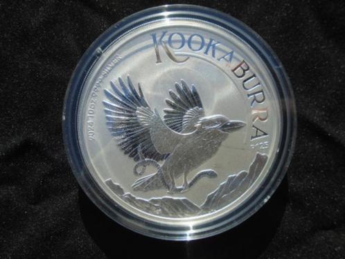 10 OZ MUNT ZILVER 2024 KOOKABURRA 999 SILVER OUNCE MUNTEN, Postzegels en Munten, Edelmetalen en Baren, Zilver, Ophalen of Verzenden