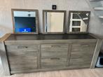 Dressoir evt met spiegels, Ophalen, Zo goed als nieuw, 200 cm of meer, Met lade(s)