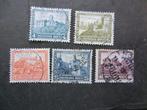 Duitse Rijk serie 474-478 gestempeld,, Ophalen of Verzenden, Overige periodes, Gestempeld