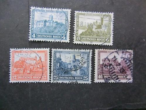Duitse Rijk serie 474-478 gestempeld,, Postzegels en Munten, Postzegels | Europa | Duitsland, Gestempeld, Overige periodes, Ophalen of Verzenden