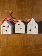 stenen kersthuisjes met lichtjes, Ophalen, Zo goed als nieuw