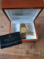 Luxe Jacques Richal Goudkleurig Herenhorloge + Doos + Garant, Sieraden, Tassen en Uiterlijk, Horloges | Heren, Ophalen of Verzenden
