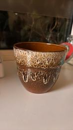 Fat lava bloempotje, Rond, Ophalen of Verzenden, Zo goed als nieuw, Aardewerk