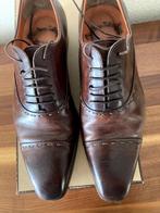 Santoni veterschoen, donkerbruin, in originele doos, maat 41, Kleding | Heren, Schoenen, Bruin, Ophalen of Verzenden, Santoni