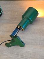 Prachtige vintage antieke groene Anvia Klemspot 50S €39, Huis en Inrichting, Lampen | Spots, Ophalen of Verzenden, Zo goed als nieuw