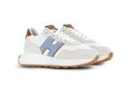 Hogan H641 sneakes low-top sneakers leder logo suede Maat 42, Ophalen, Nieuw, Sneakers of Gympen, Wit
