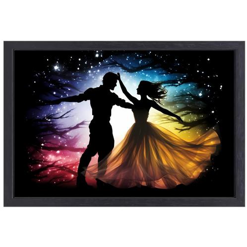 Man en vrouw canvas + baklijst 60x40cm., Huis en Inrichting, Woonaccessoires | Schilderijen, Tekeningen en Foto's, Nieuw, Print